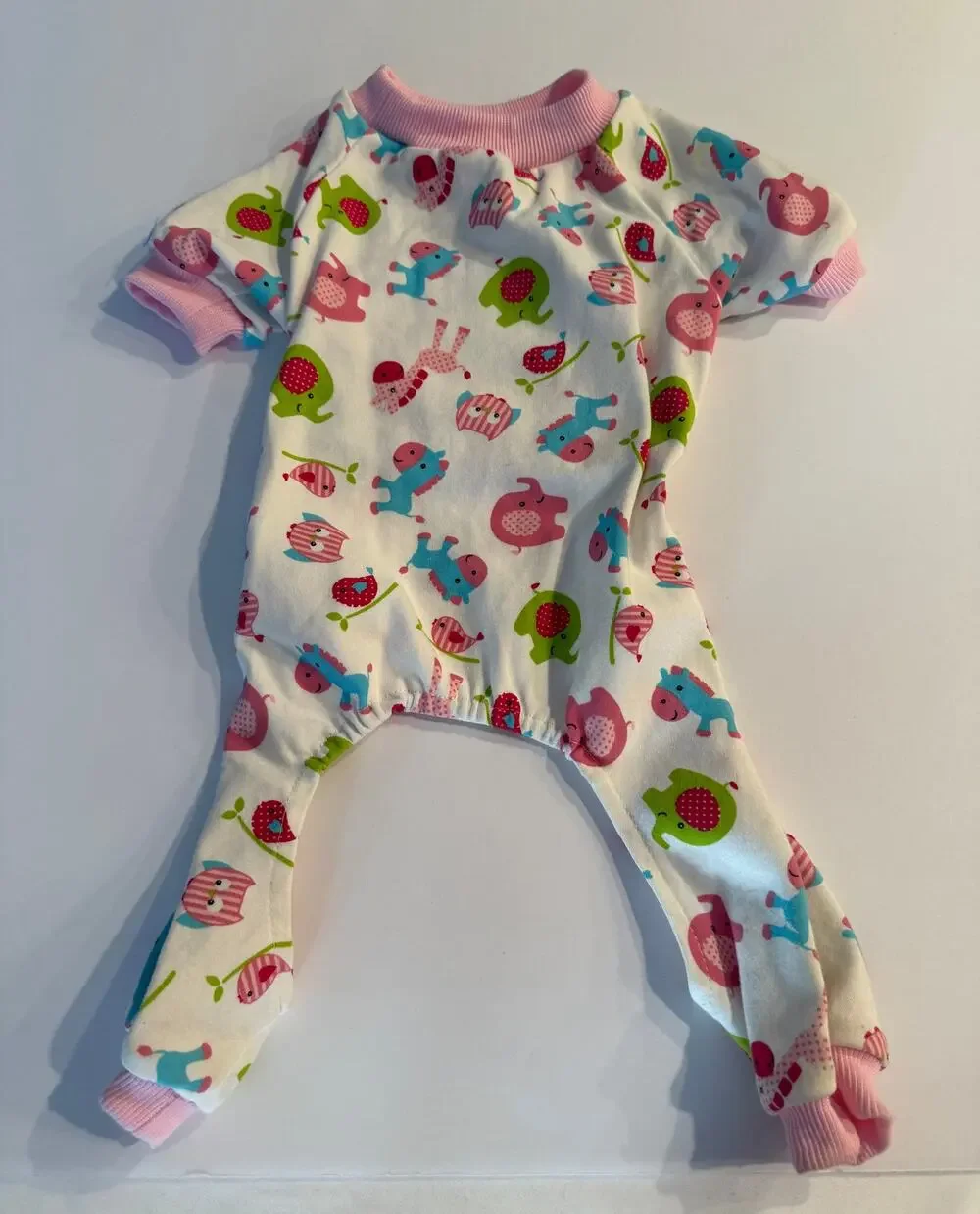 Animal Print Dog Pajamas - Fits 8-10 lb Miniature Dog